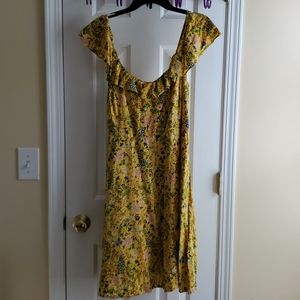Yellow floral cami dress